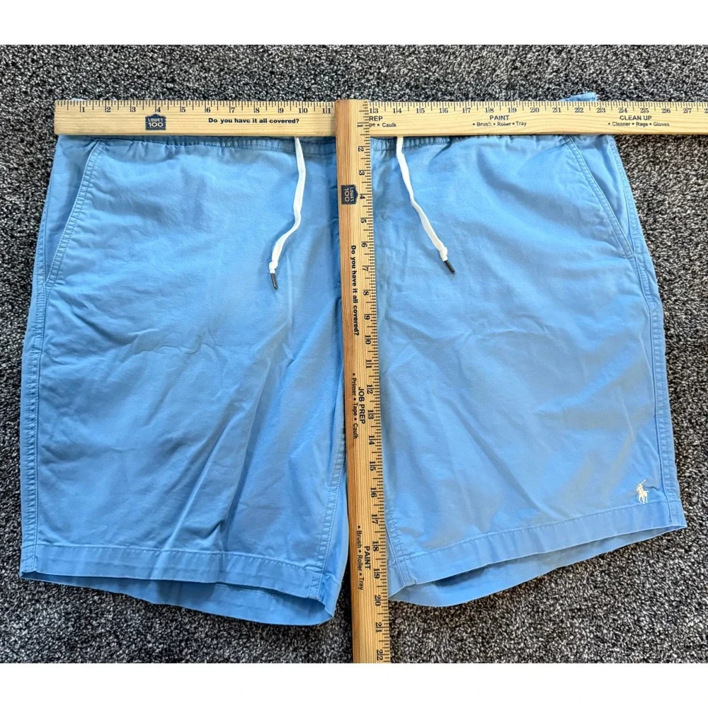 Polo Ralph Lauren Stretch Classic Fit Shorts Mens 2XB Blue Drawstring Chino